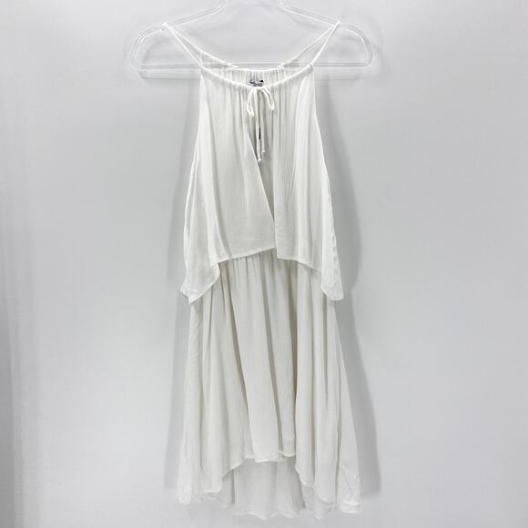New SPLENDID White Tiered Sleeveless Summer Dress Size S Resort Beachy - Picture 1 of 11